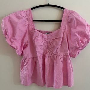 Old navy pink peplum top